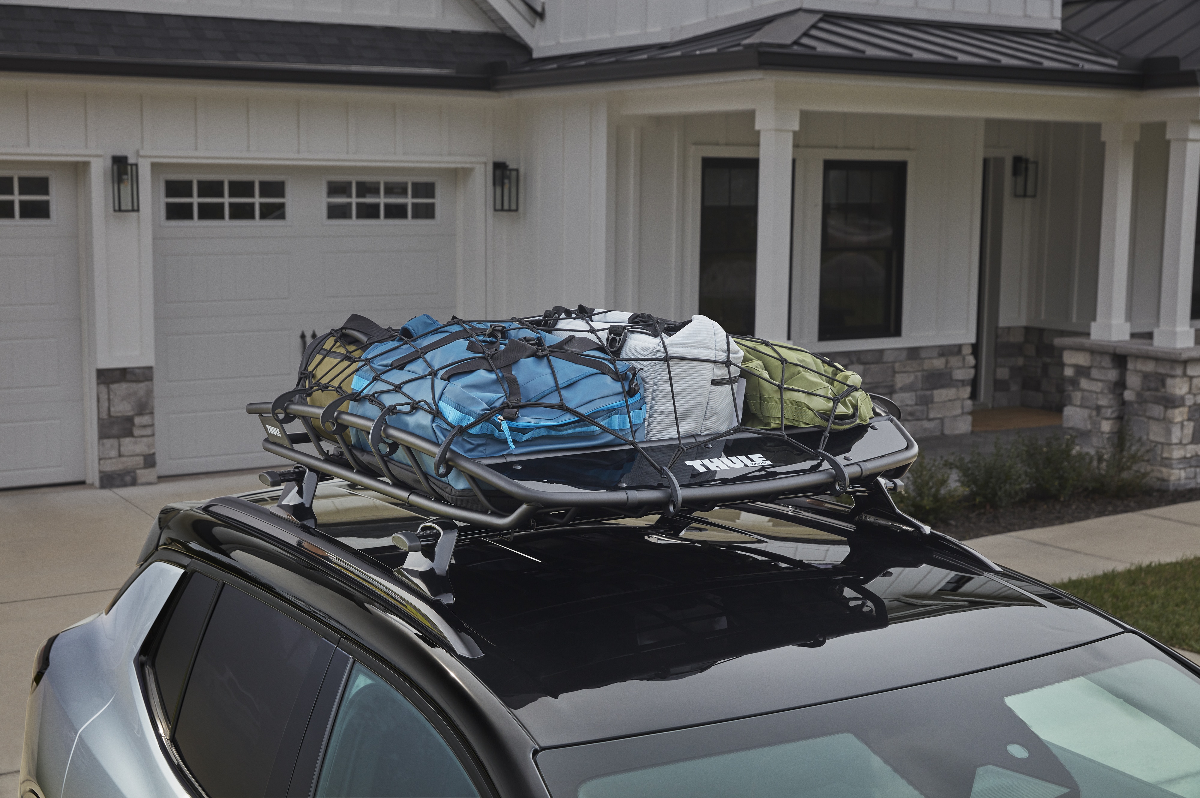 Buick Roof-Mounted Stretch Cargo Net for Roof Basket by