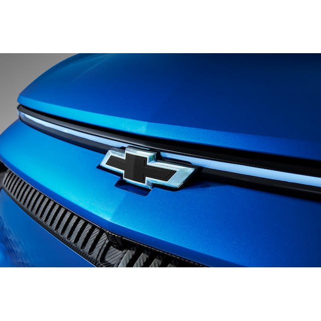 Front Illuminated and Rear Non-Illuminated Bowtie Emblems in Black