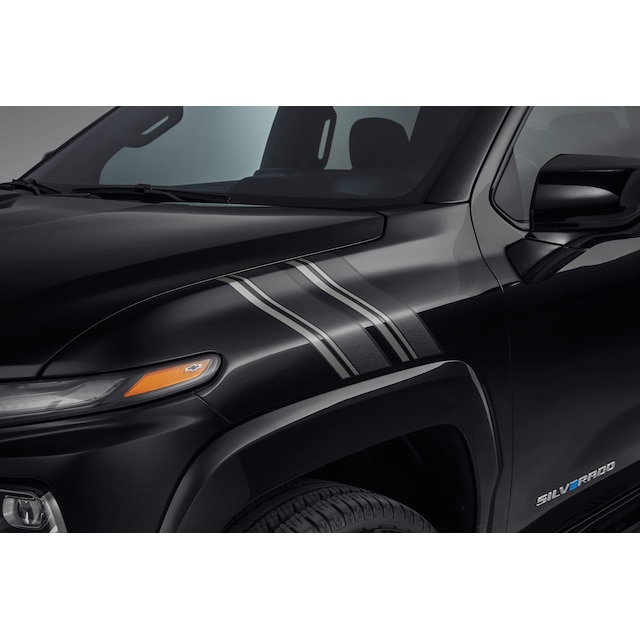 Fender Hash Mark Decal Package in Matte Black with Silver Accents