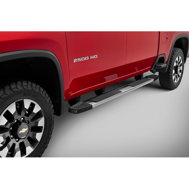 Crew Cab 6-Inch Rectangular Assist Steps in Chrome