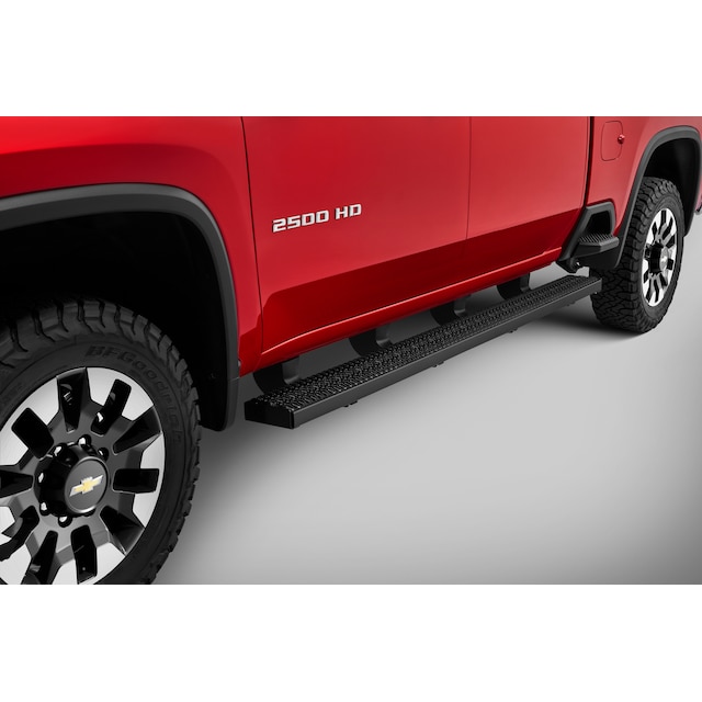 Crew Cab Rectangular Work Step Assist Steps in Black