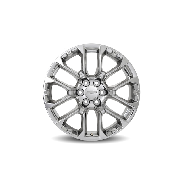 22x9-Inch Aluminum 6-Split-Spoke Wheel in Bright PVD