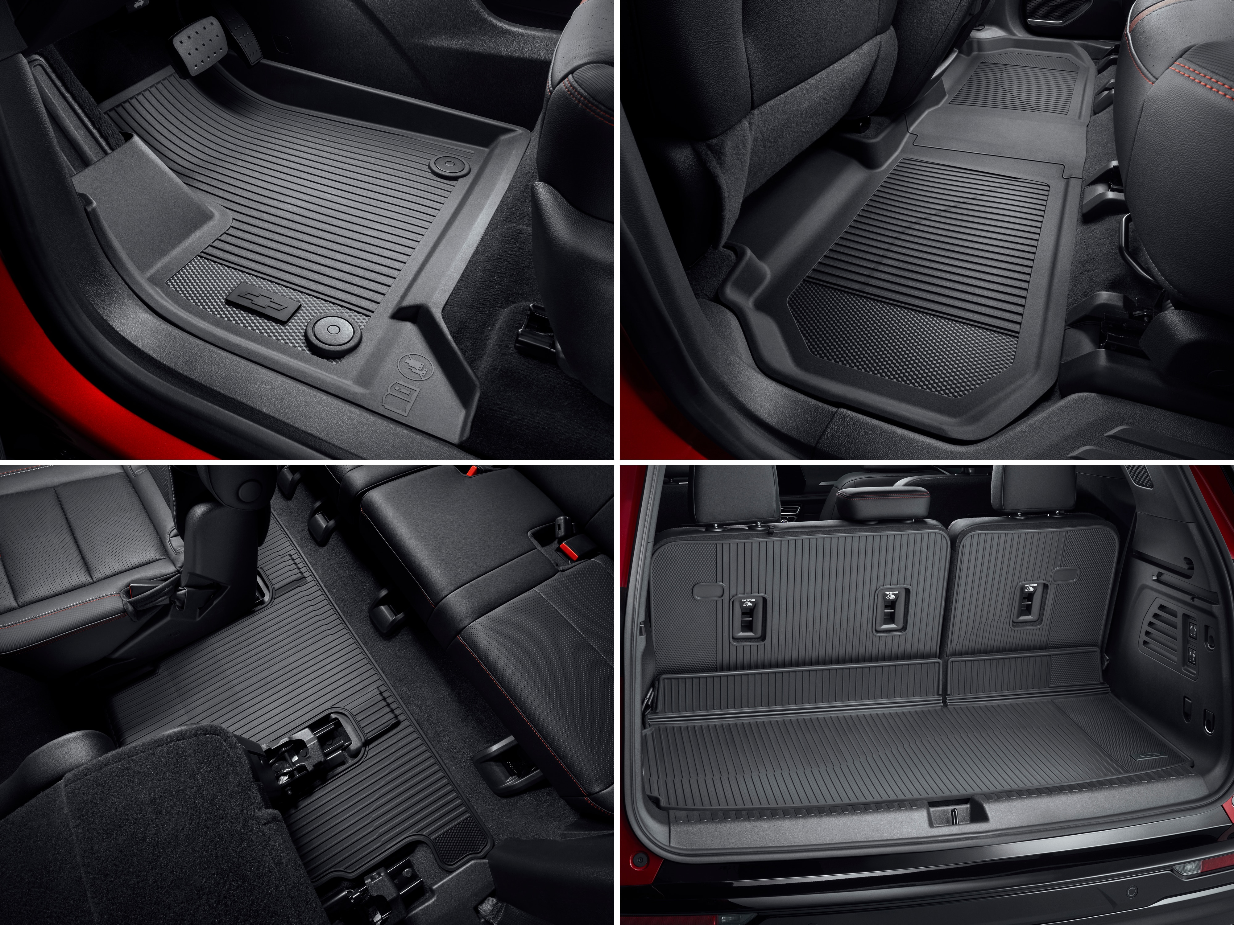 Traverse 2024-2026 All-Weather Floor and Cargo Liner Package for Models with Second-Row Captains Chairs