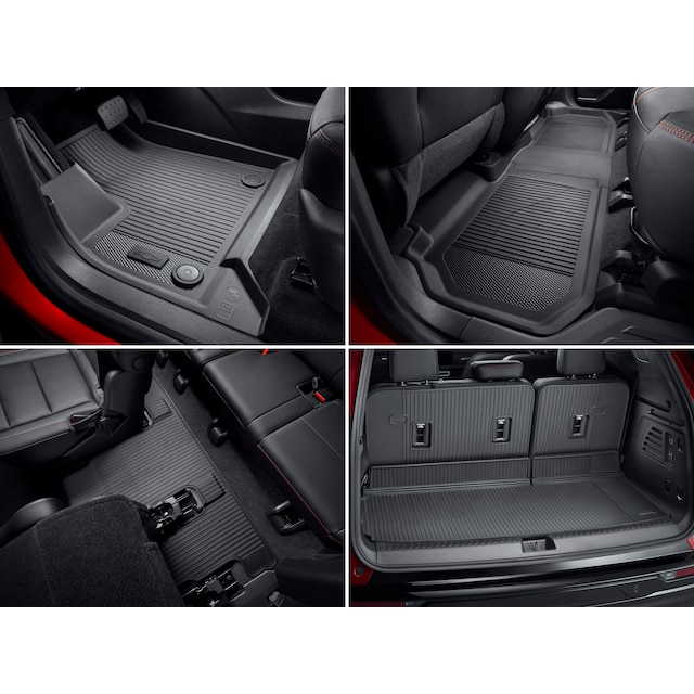 Traverse 2024-2026 All-Weather Floor and Cargo Liner Package for Models with Second-Row Captains Chairs