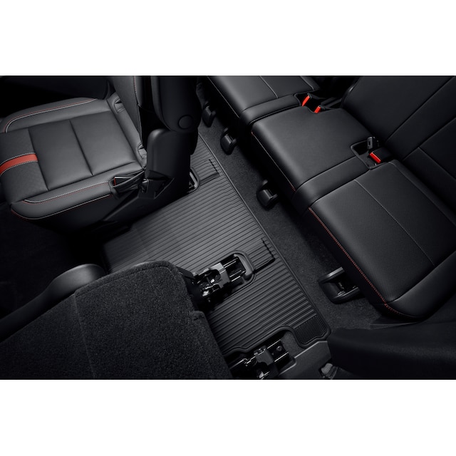Third-Row One-Piece Premium All-Weather Floor Liner in Jet Black (for Models with Second-Row Captain's Chairs)