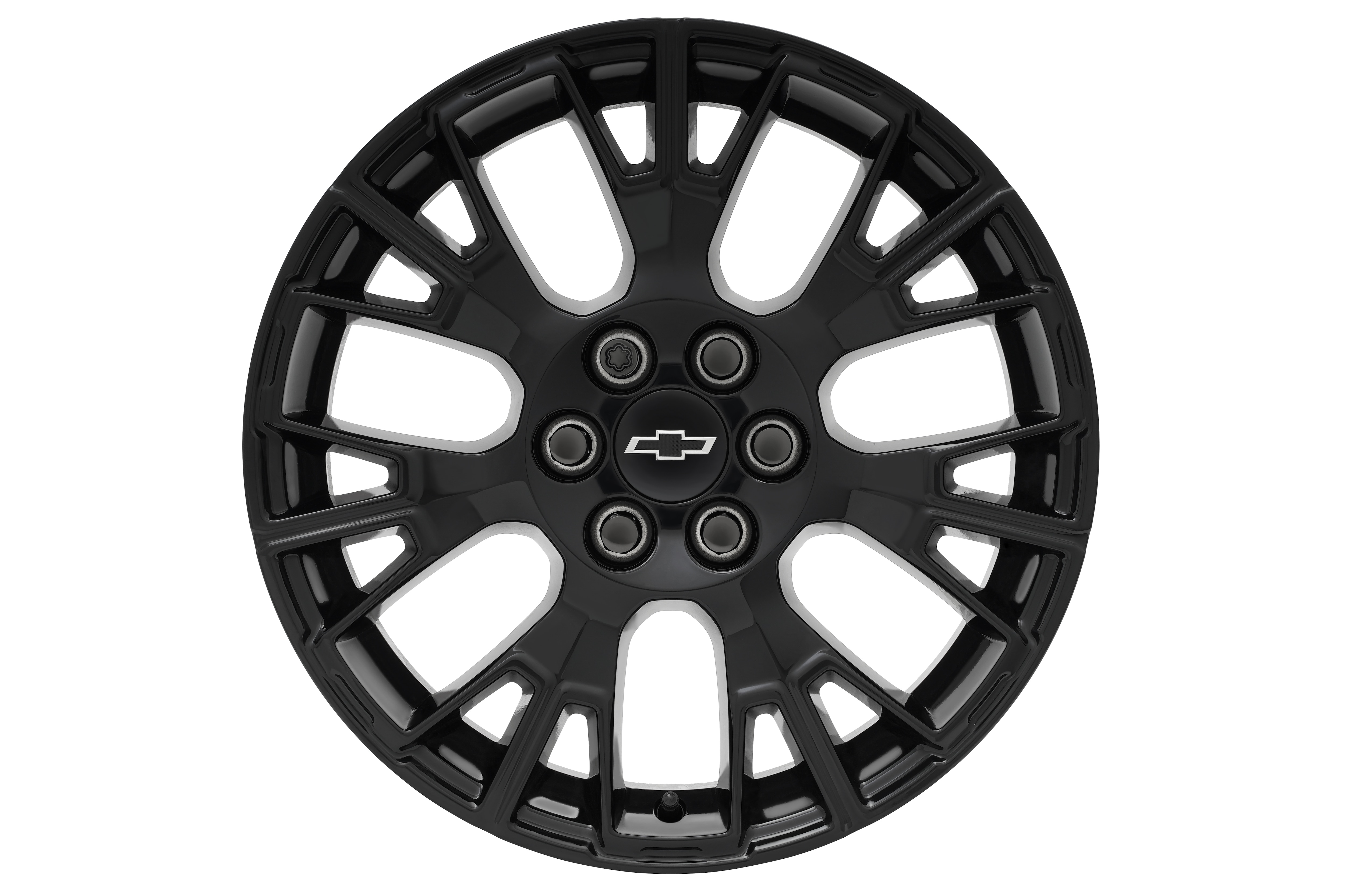 18x8-Inch Aluminum Multi-Spoke Wheel in Gloss Black Finish
