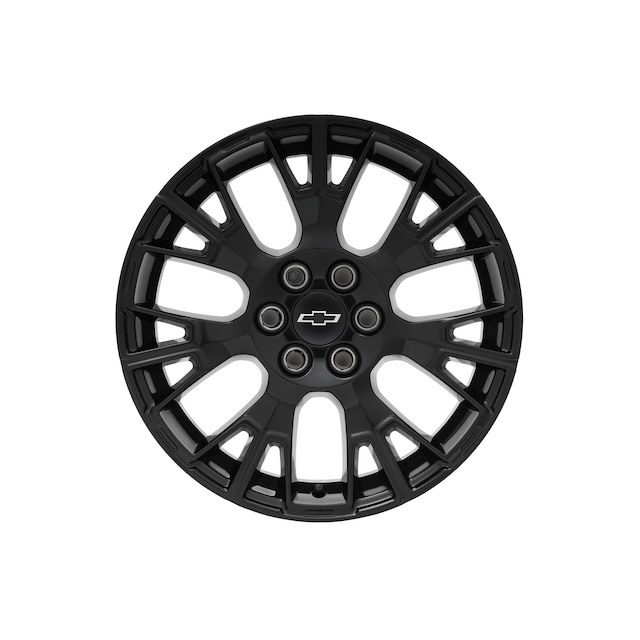 18x8-Inch Aluminum Multi-Spoke Wheel Package in Gloss Black Finish