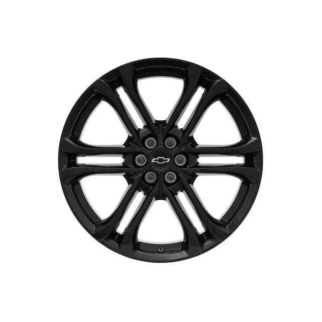 22x8.5-Inch Aluminum 6-Split-Spoke Wheel in High Gloss Black Finish