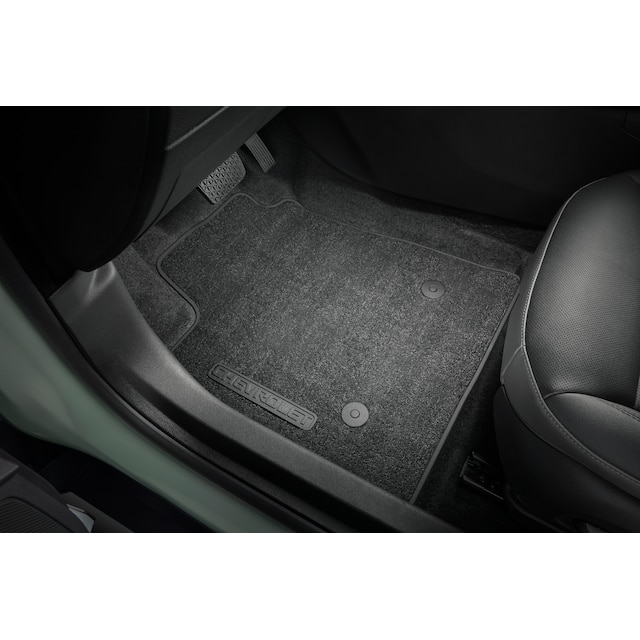 First- and Second-Row Premium Carpeted Floor Mats in Jet Black with Chevrolet Script