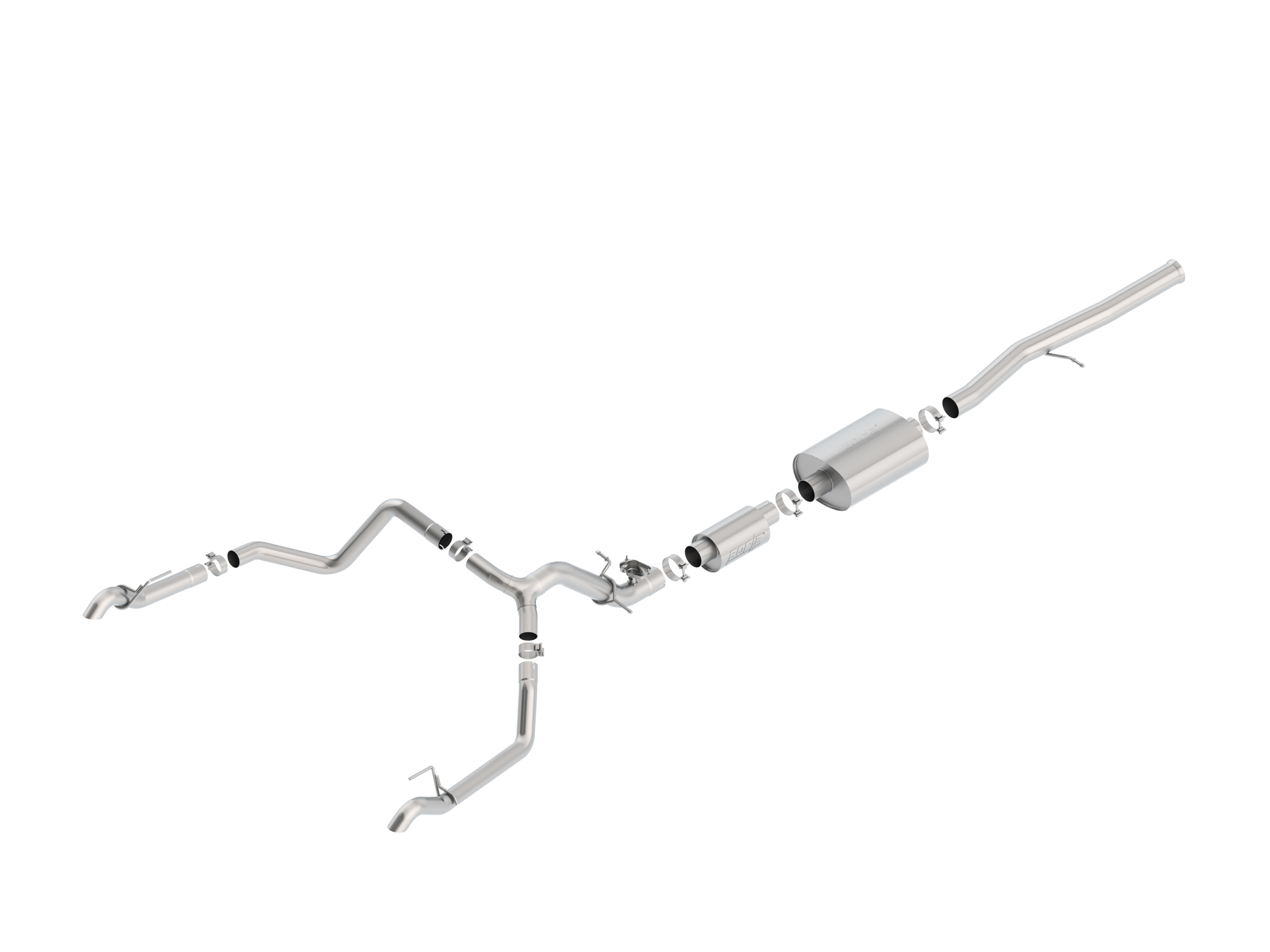 6.2L Cat-Back Dual Rear Exit Upgrade System for Short Wheel Base Models by Borla® - Associated Accessories