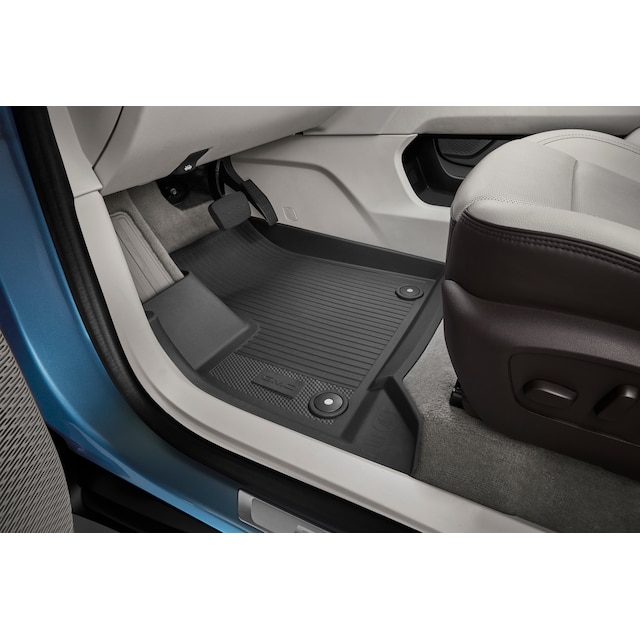 First-Row Premium All-Weather Floor Liners in Jet Black with GMC Logo