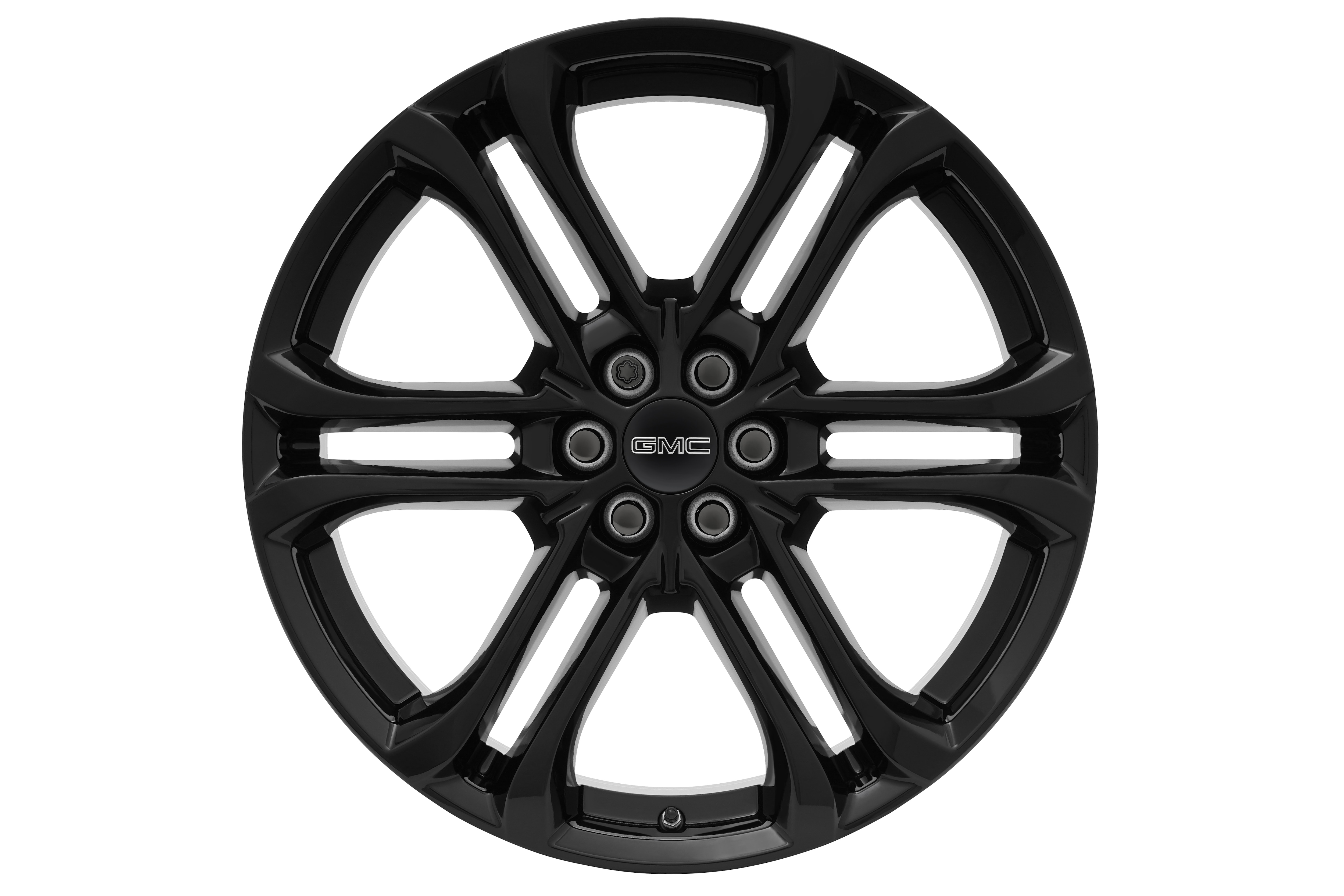 22x8.5-Inch Aluminum 6-Split-Spoke Wheel in High Gloss Black Finish