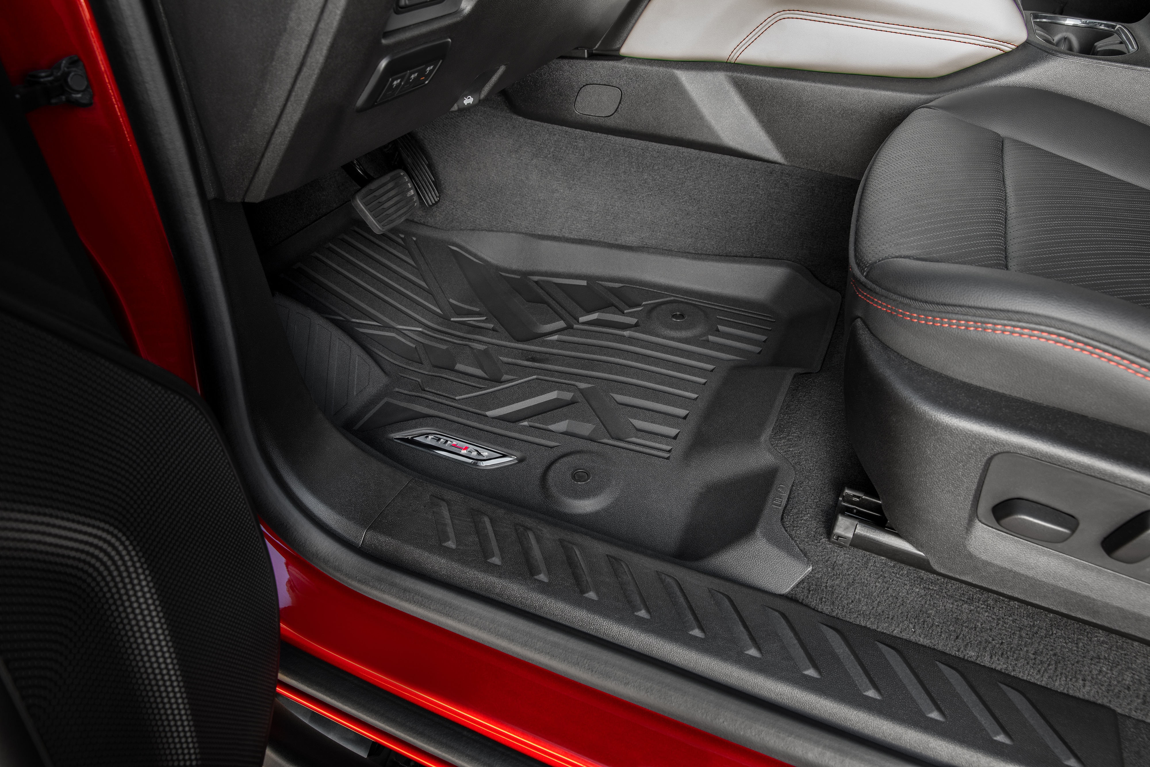 First-Row Premium All-Weather Floor Liners in Jet Black with