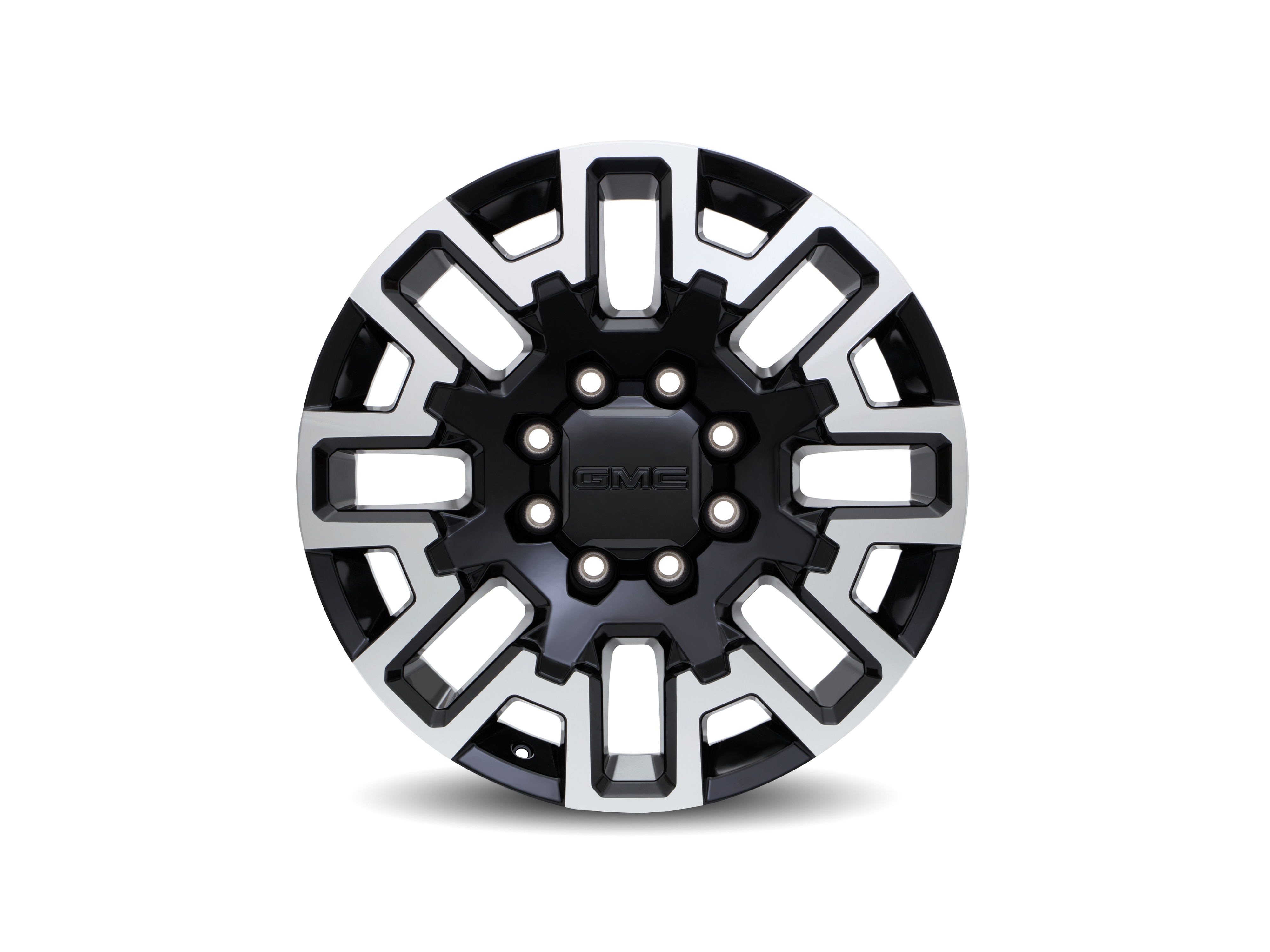 22x8.5-Inch Aluminum Multi-Spoke Wheel in High Gloss Black with Machined Face