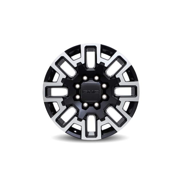 22x8.5-Inch Aluminum Multi-Spoke Wheel in High Gloss Black with Machined Face