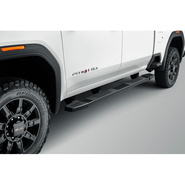Crew Cab 6-Inch Rectangular Assist Steps in Black