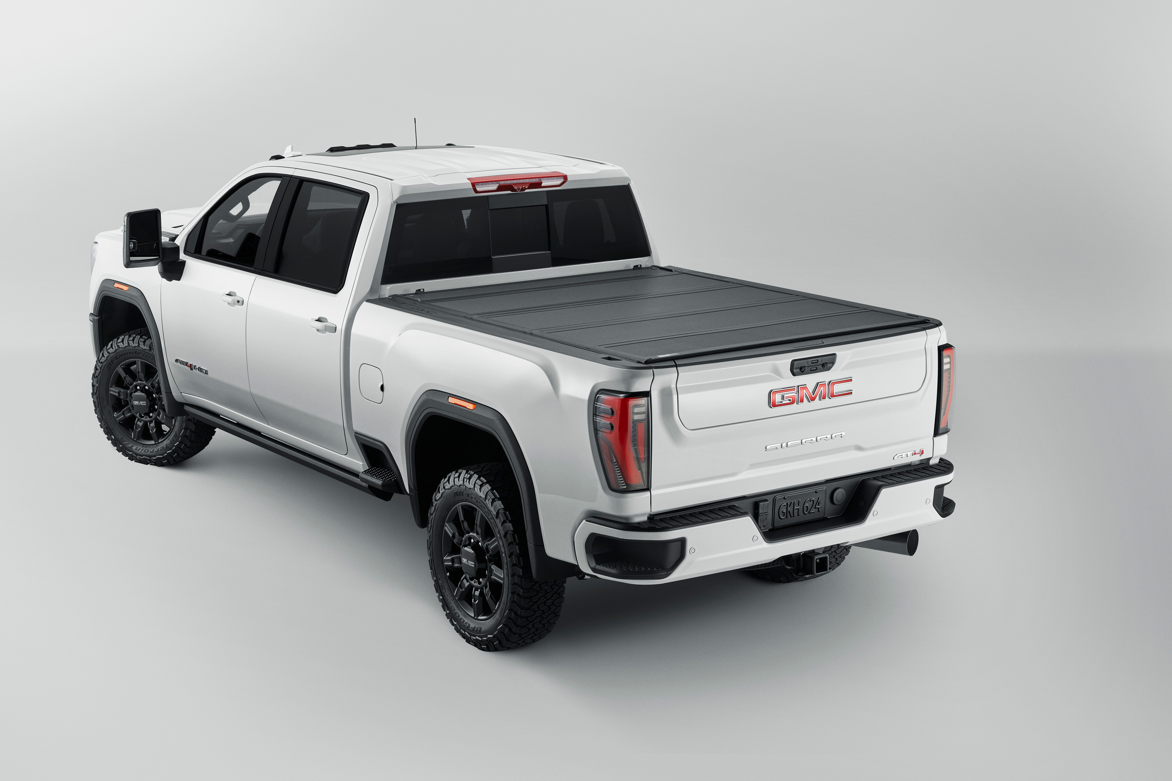 Standard Bed Hard Folding Truck Bed Cover in Matte Black by Advantage® - Associated Accessories