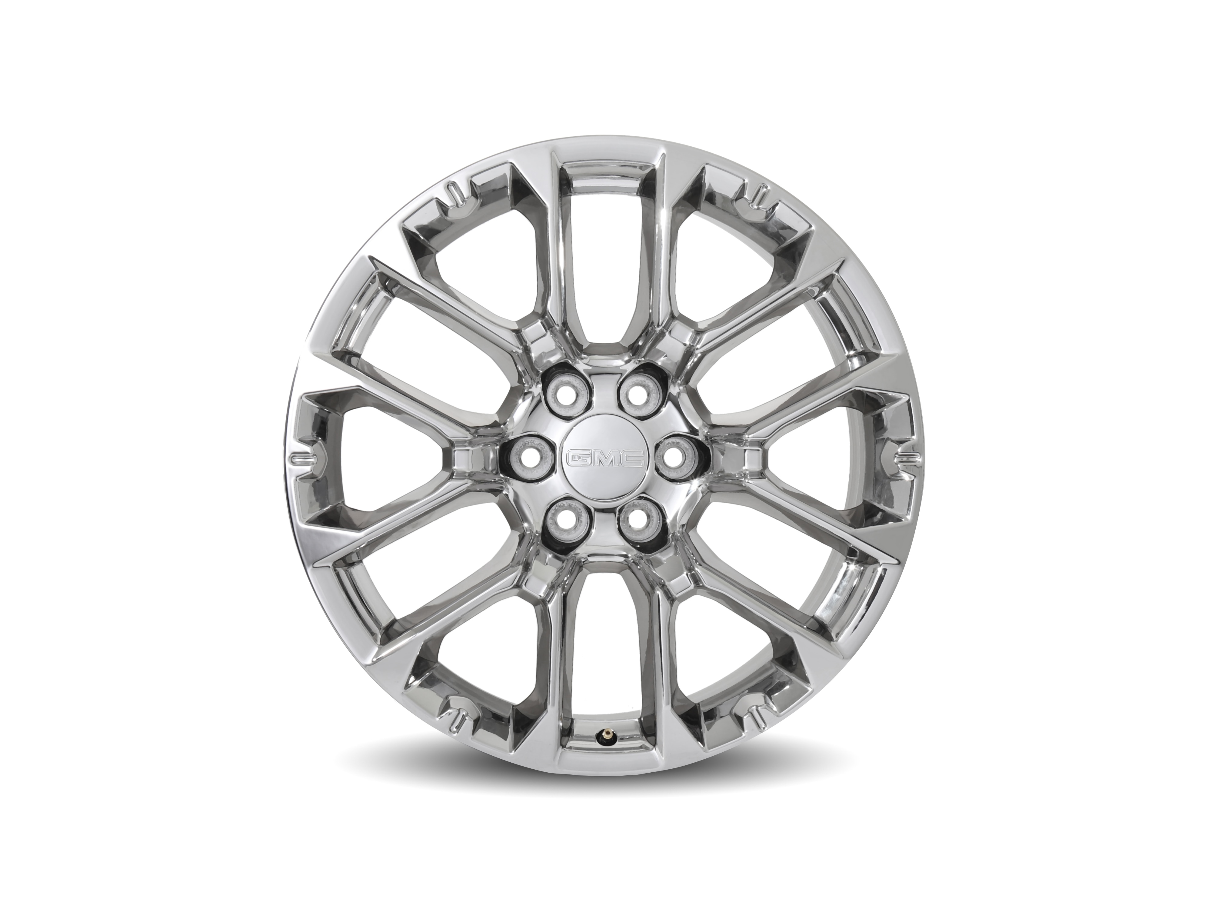 22x9-Inch Aluminum 6-Split-Spoke Wheel in Bright PVD