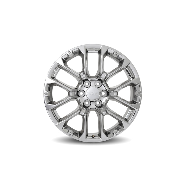 22x9-Inch Aluminum 6-Split-Spoke Wheel in Bright PVD