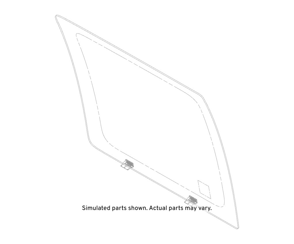 GM Genuine Parts Passenger Side Rear Door Window