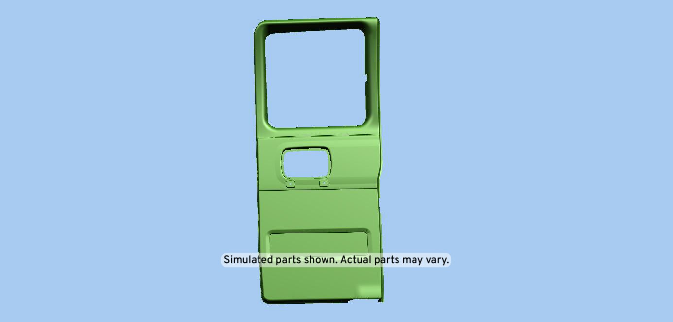 GM Genuine Parts Medium Dark Pewter II Passenger Side Intermediate Side Door Trim Panel
