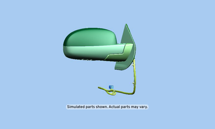 GM Genuine Parts Primed Passenger Side Mirror