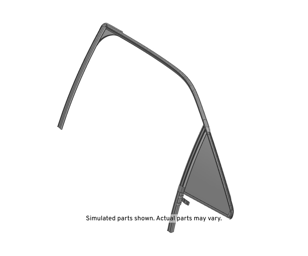 GM Genuine Parts Driver Side Rear Door Stationary Window
