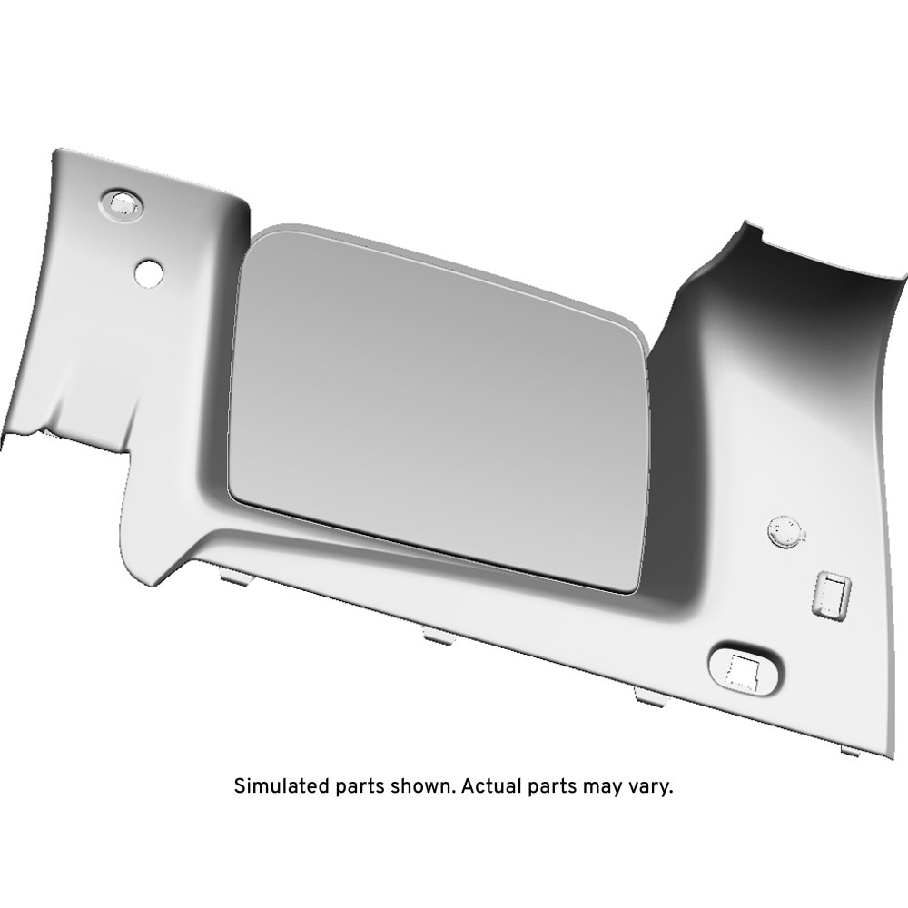 GM Genuine Parts Light Gray Passenger Side Quarter Upper Trim Panel
