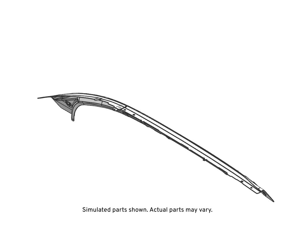 GM Genuine Parts Passenger Side Roof Side Rail Reinforcement