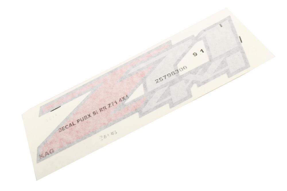 GM Genuine Parts Pickup Box Side Rear Decal