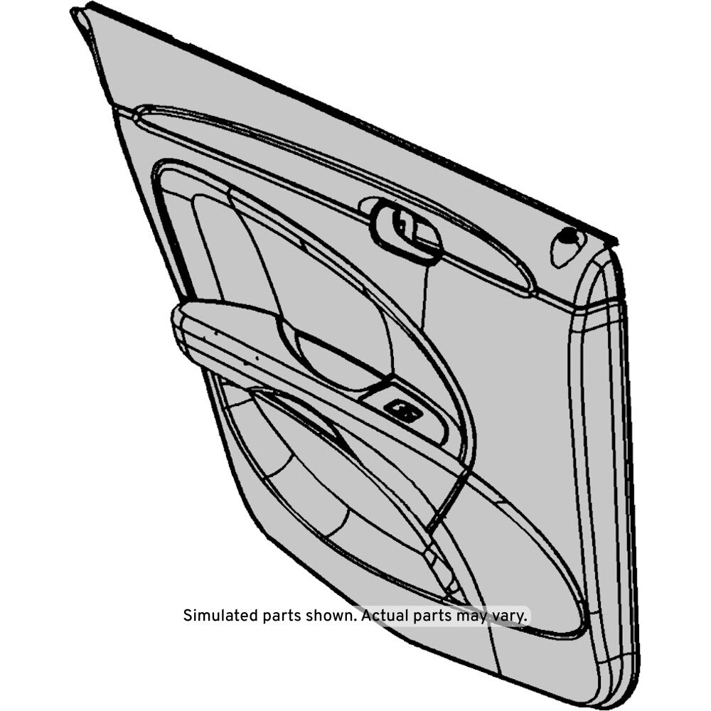 GM Genuine Parts Light Cashmere Rear Driver Side Door Trim