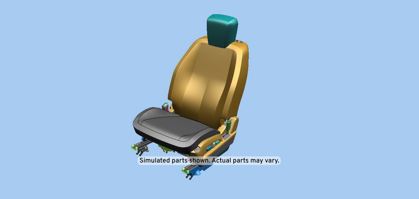 GM Genuine Parts Jet Black Driver Seat