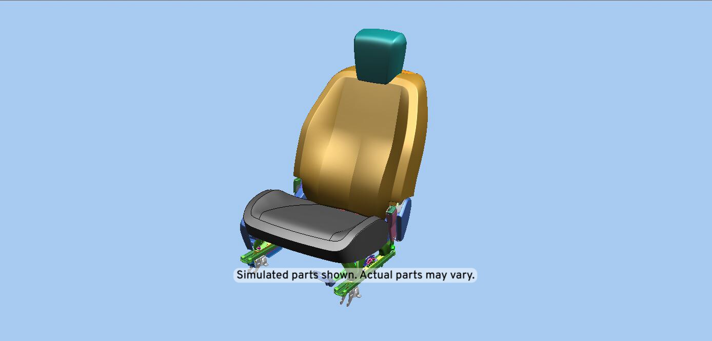 GM Genuine Parts Light Titanium Passenger Seat