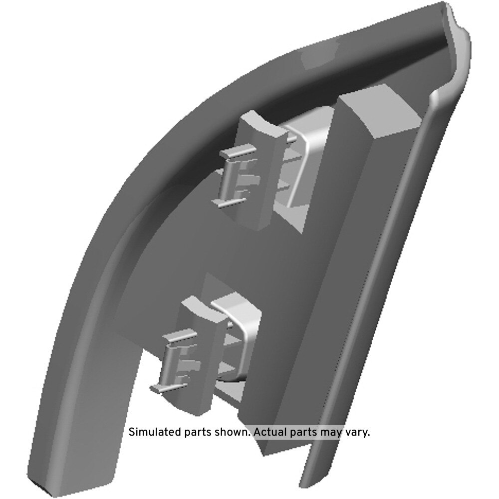 GM Genuine Parts Ebony Front Driver Side Door Upper Trim Panel