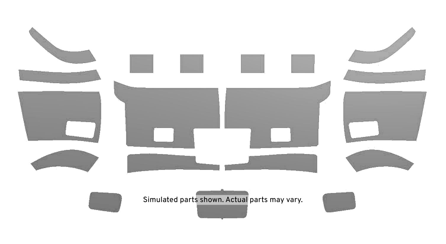 GM Genuine Parts Front Bumper Fascia Opening Cover