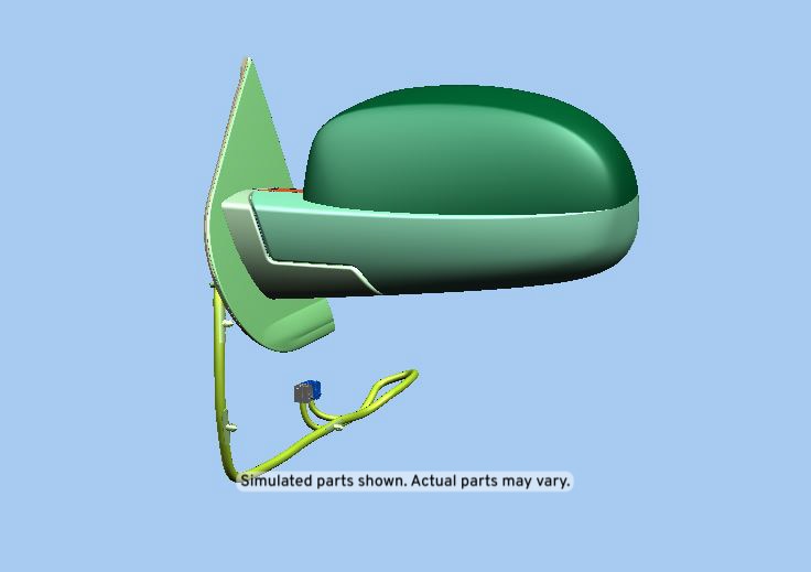 GM Genuine Parts Primed Driver Side Mirror