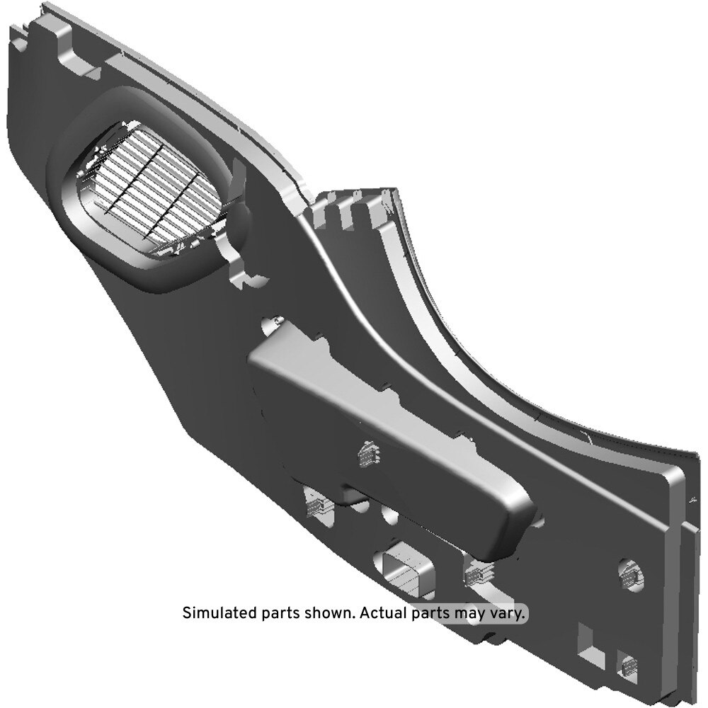 GM Genuine Parts Light Titanium Passenger Side Front Floor Console Extension Panel