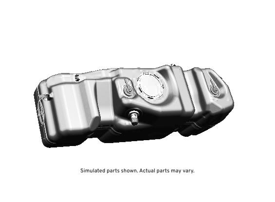 GM Genuine Parts Fuel Tank with Handle, Valves, Clips, Retainers, Bracket, and Sender Retaining Ring