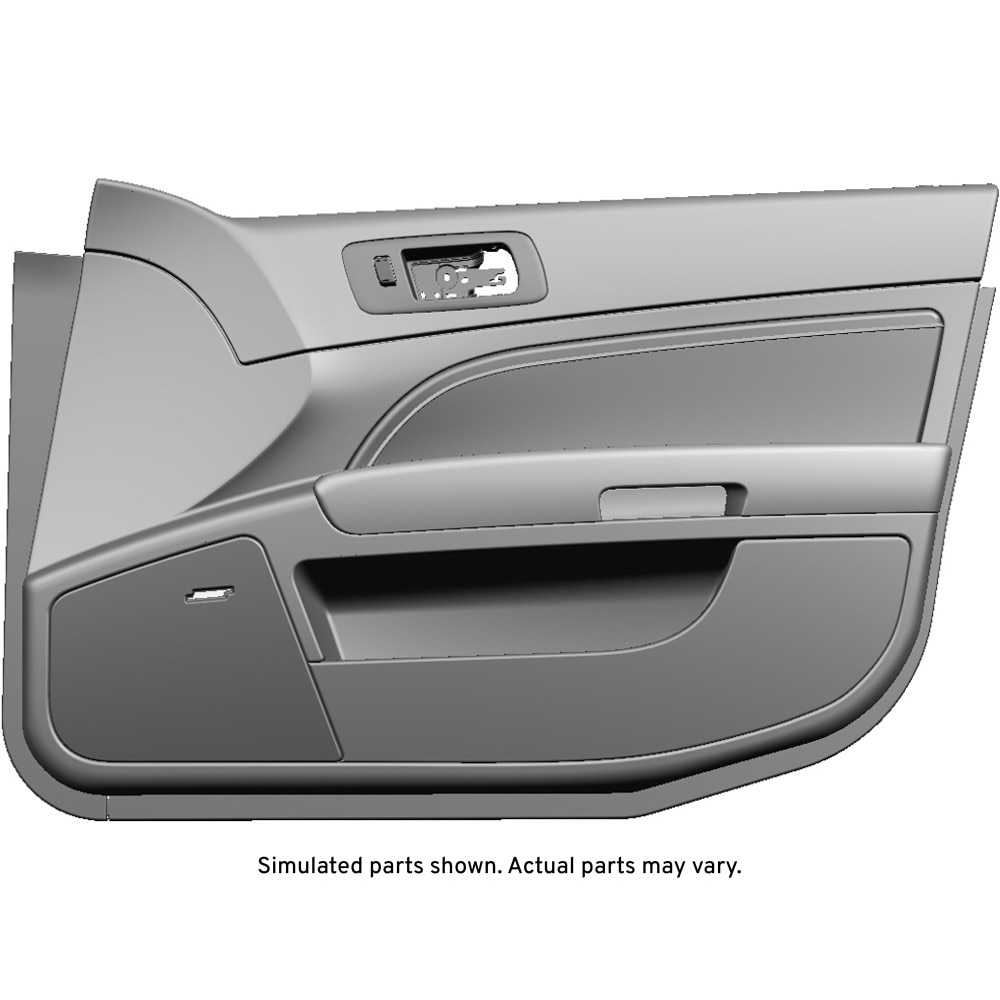 GM Genuine Parts Ebony Front Passenger Side Door Trim