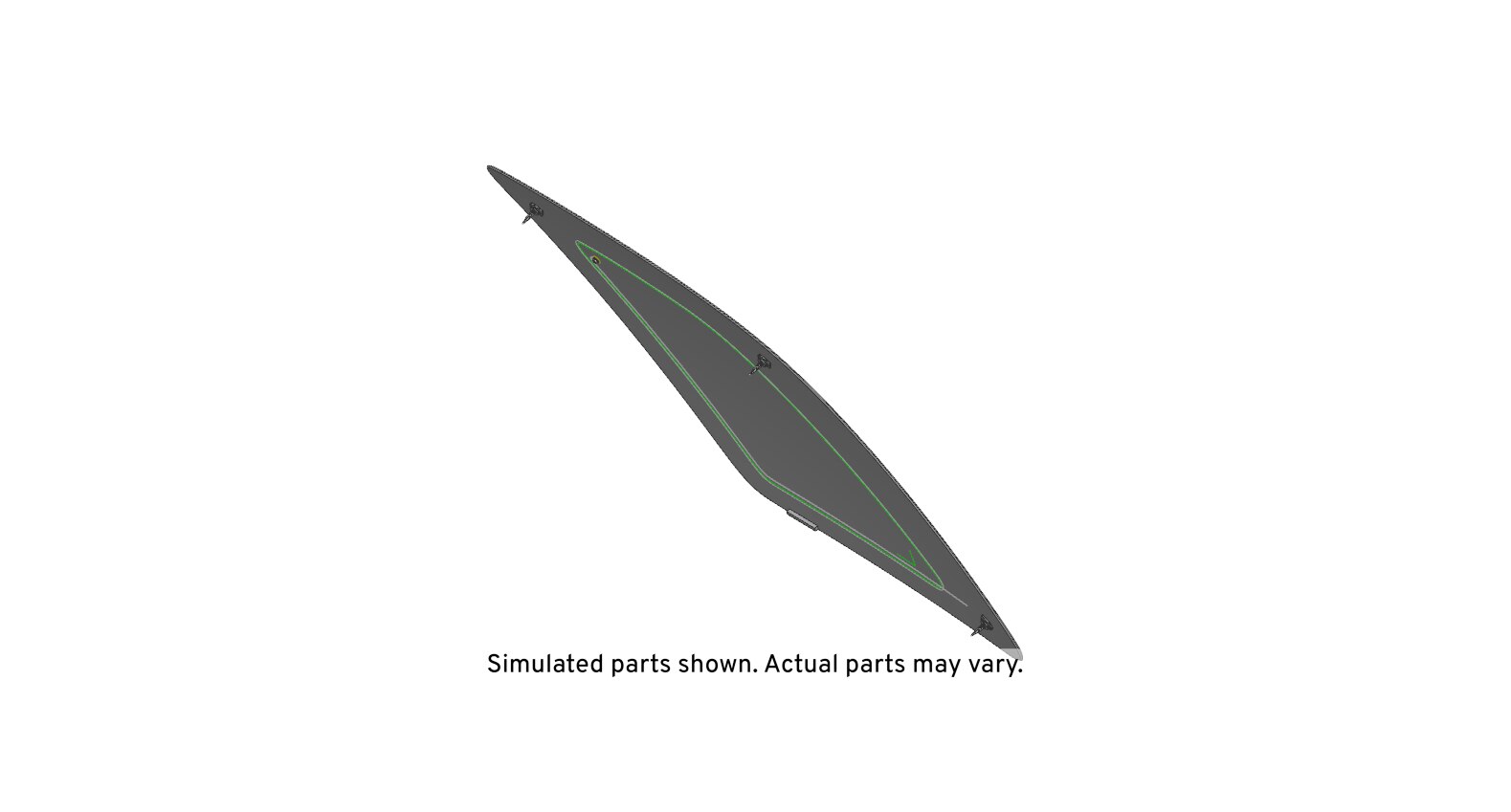 GM Genuine Parts Passenger Side Quarter Window