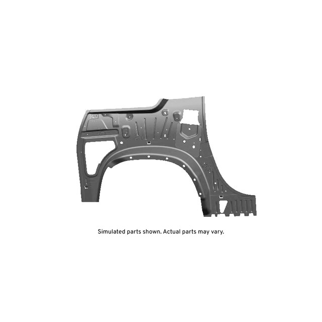 GM Genuine Parts Passenger Side Inner Lower Quarter Panel with Reinforcement and Plates
