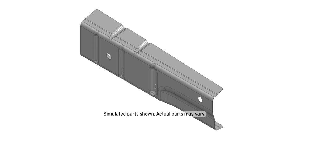 GM Genuine Parts Passenger Side Front Compartment Intermediate Side Rail Reinforcement