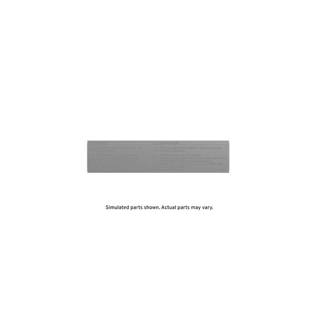 GM Genuine Parts Air Conditioning Refrigerant Charge Label
