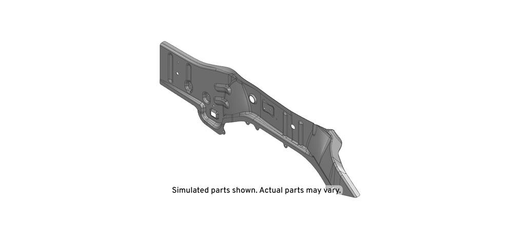 GM Genuine Parts Passenger Side Front Compartment Outer Side Rail