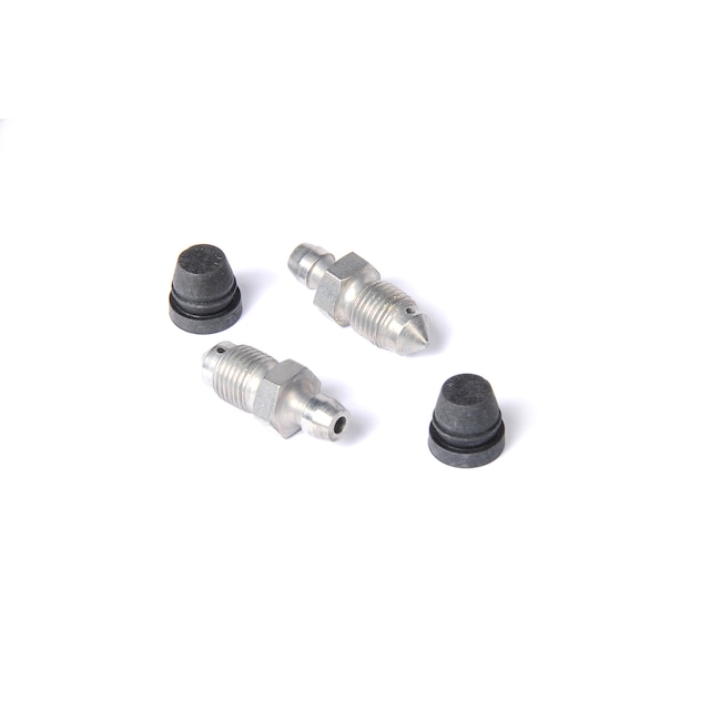 GM Genuine Parts Front Disc Brake Caliper Bleeder Valve Kit with Bleeder Valves and Caps
