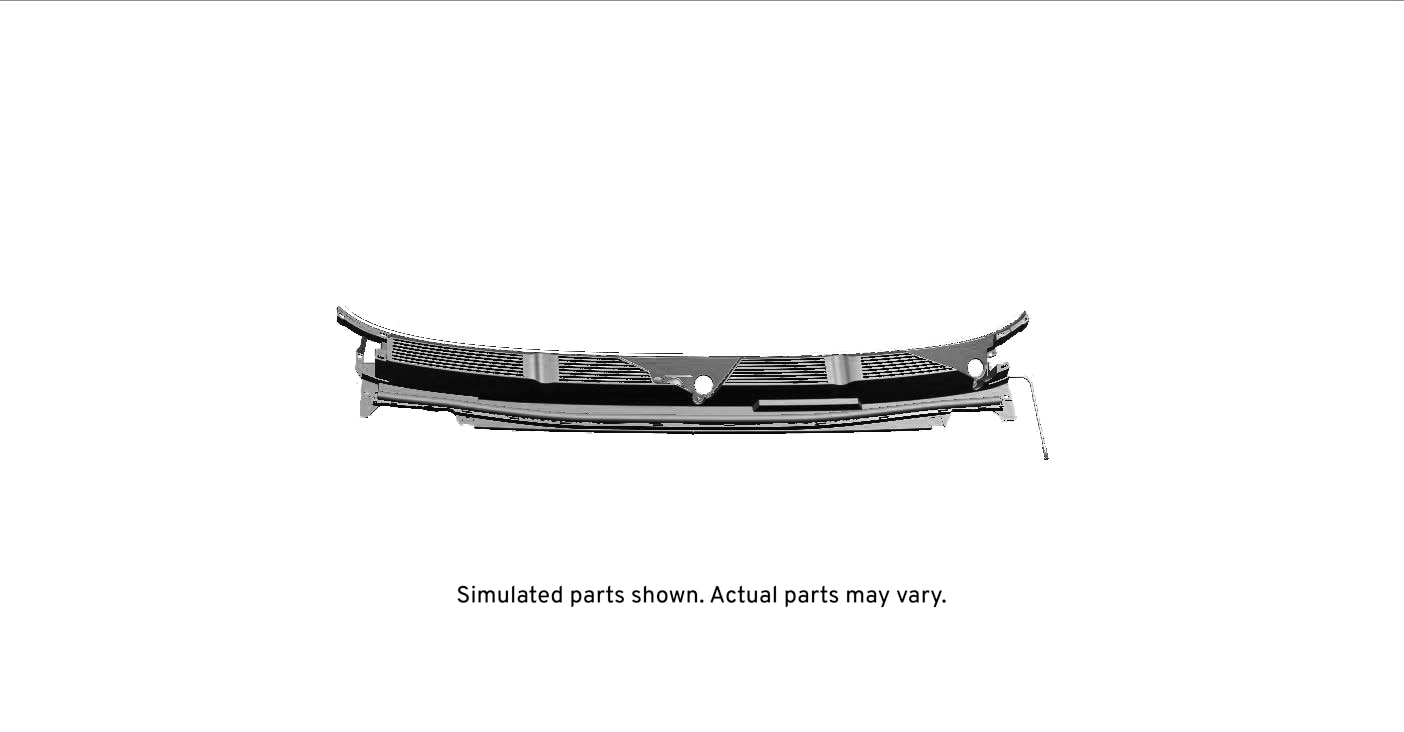 GM Genuine Parts Black Air Inlet Grille Panel