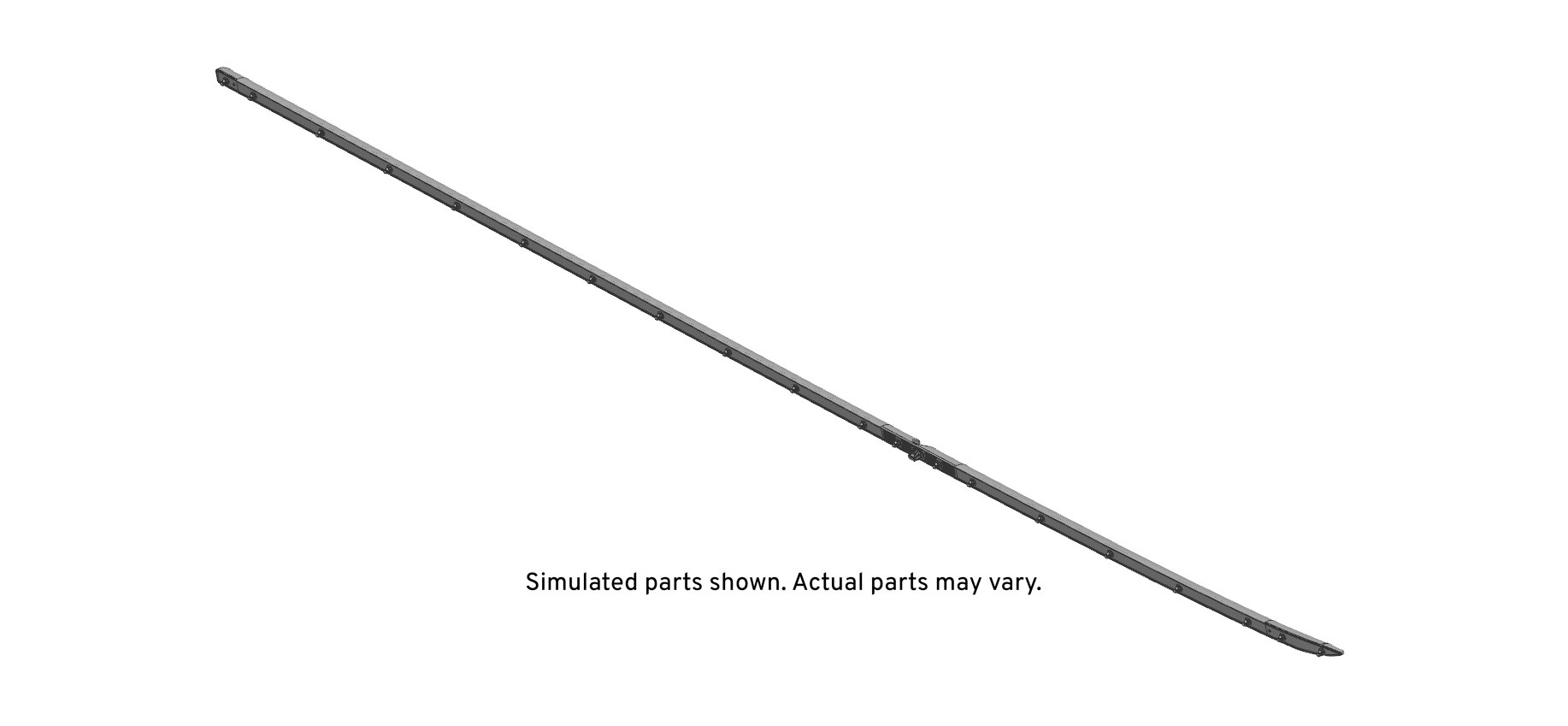 GM Genuine Parts Passenger Side Center Pillar Lower Weatherstrip