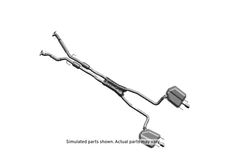 GM Genuine Parts Exhaust Muffler Assembly with Insulators