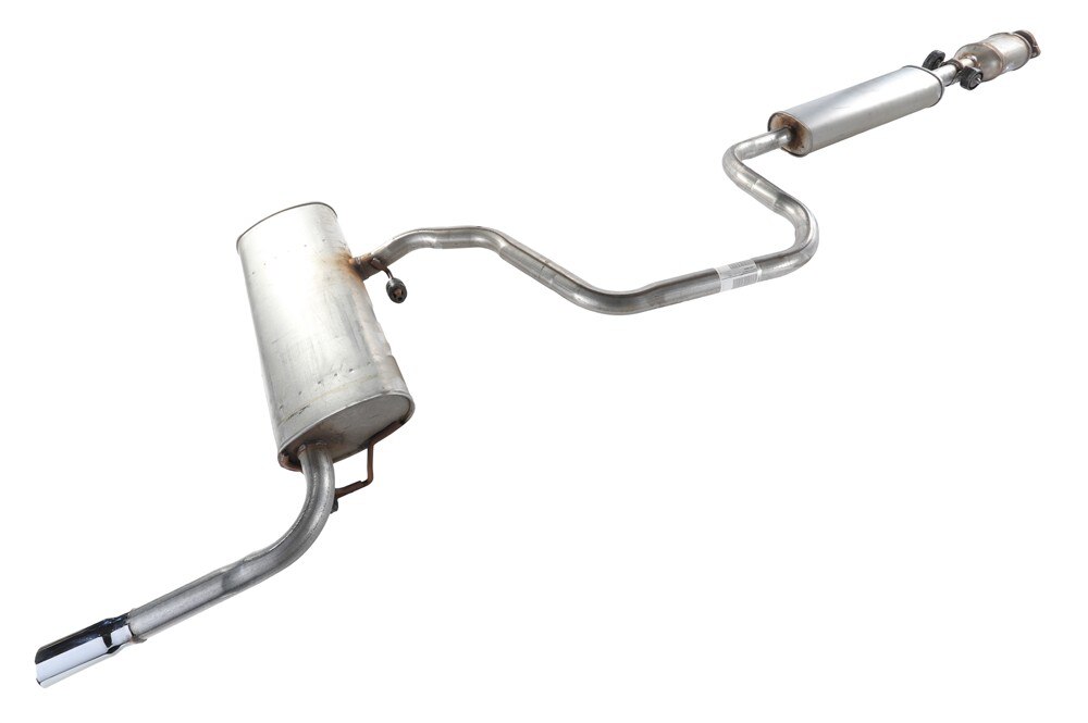 GM Genuine Parts Exhaust Muffler Assembly with 3-Way Catalytic Converter, Pipe, Insulators, and Gasket