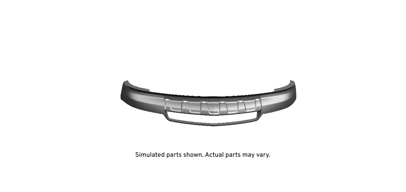 GM Genuine Parts Dark Smoke Gray Front Lower Bumper Cover